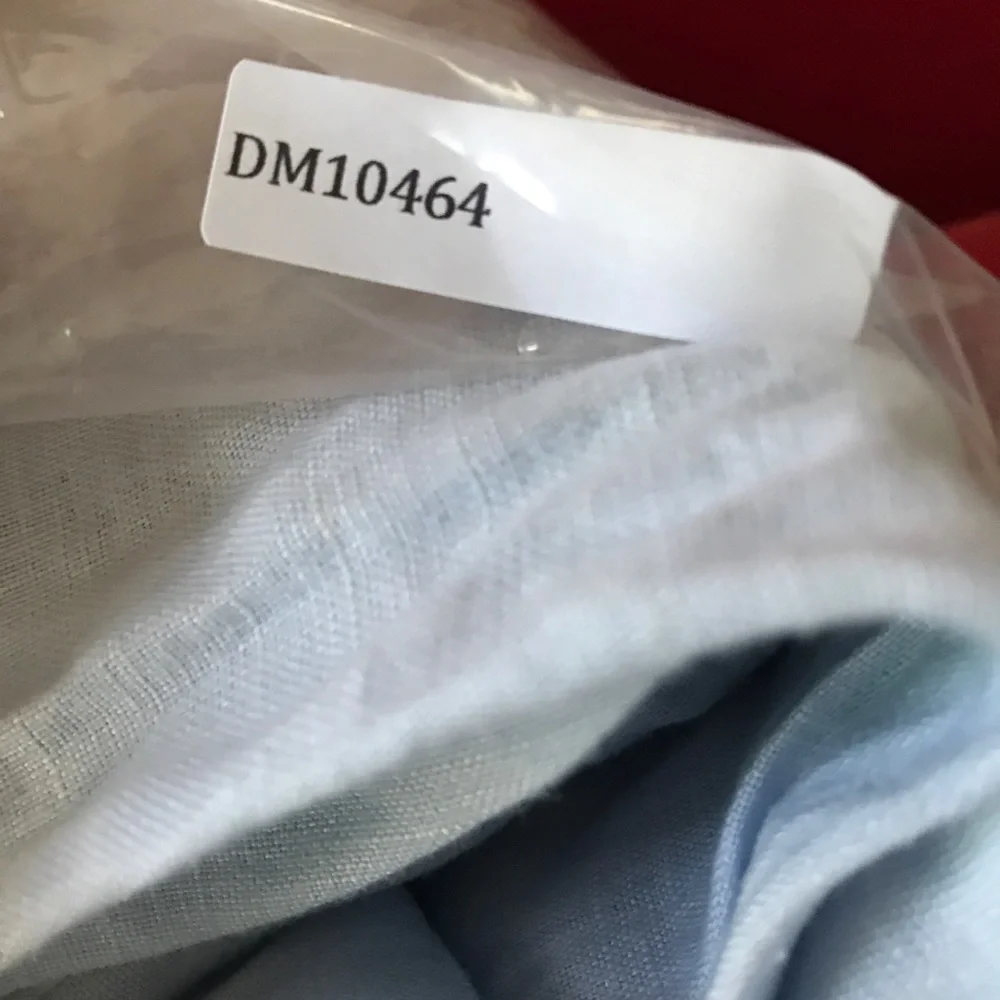 H&M LINEN BLUE DRESS LANTS FLAT FRONT MENS 34